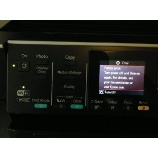 Epson WorkForce WF 7520 Wireless All in One Wide Format Color Inkjet Printer, Scanner, Copier, Fax (C11CB58201): Electronics