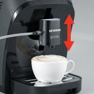 Severin KV 8055 Kaffeevollautomat Piccola Classica", schwarz matt / glnzend: Küche & Haushalt