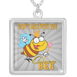 dont mess with the queen bee necklaces