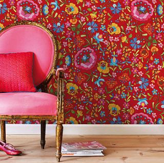 embroidery wallpaper by pip studio by fifty one percent