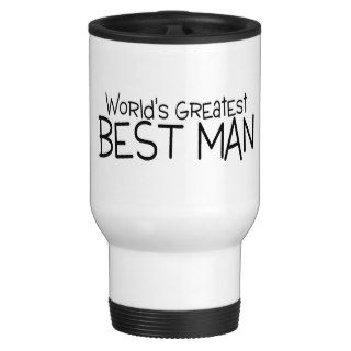 Worlds Greatest Best Man Black Mugs