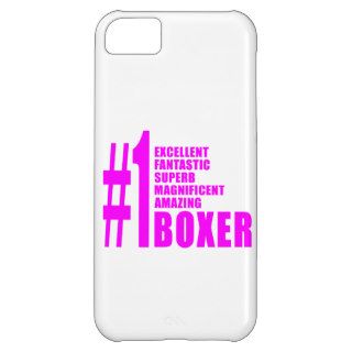 Girls Boxing Boxers : Pink Number One Boxer iPhone 5C Cases