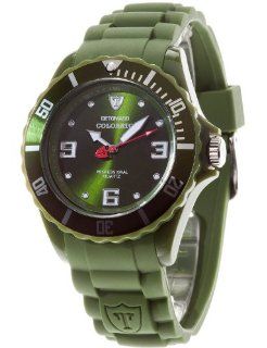 DeTomaso Unisex Armbanduhr COLORATO Green Analog Quarz Silikon DT2012 F: Uhren