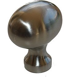 Gliderite Satin Nickel Classic Oval Egg Cabinet Knobs (pack Of 25)