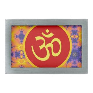 Om Ohm Aum Hindu Buddhist Meditation Mandala Belt Buckle
