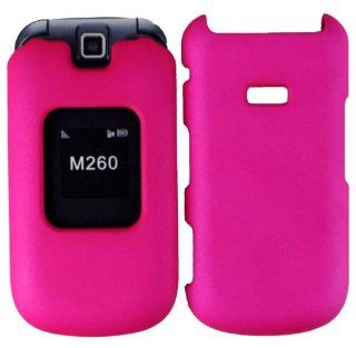 Hot Pink Hard Case Cover for Samsung Factor M260 Cell Phones & Accessories