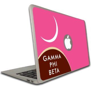 Gamma Phi Beta MacBook Air or Pro (13 inch) Vinyl Skin   Large Moon Design: Cell Phones & Accessories