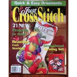 Just Cross Stitch magazine DECEMBER 2006 issue cross stitching: Unknown: Books