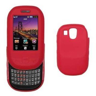 Premium Red Silicone Gel Skin Cover Case for Samsung Flight A797 [Accessory Export Packaging]: Cell Phones & Accessories