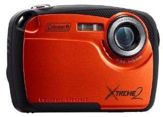 Coleman Xtreme II C12WP O 16MP Waterproof Digital Camera with 2.5 Inch LCD Screen (Orange) : Point And Shoot Digital Cameras : Camera & Photo