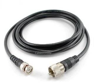  CablesOnline 6ft RG8x Coax UHF (PL259) Male to BNC Male Plug 50 OHM Antenna Ham Radio Cable (R UB006): Electronics