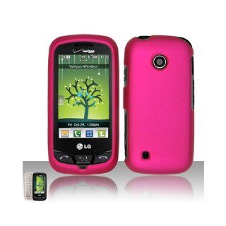 Pink Hard Cover Case for LG Cosmos Touch VN270: Cell Phones & Accessories