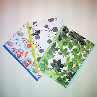 set of three notebooks by tania carmen
