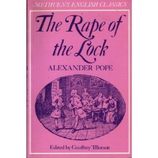 Rape of the Lock (English Classics): Alexander Pope: 9780423872903: Books