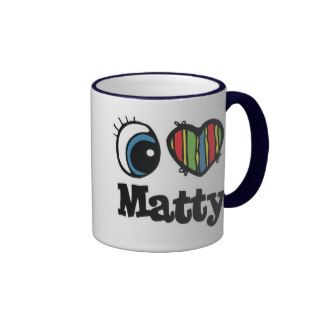 I Heart (Love) Matty Coffee Mugs