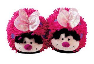 Adult Fuzzy Friends Slippers Pink Butterfly 10" By Aroma Home: Health & Personal Care