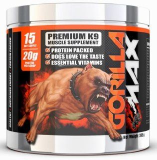 GORILLA MAX Protein Muscle Supplement for Dogs Size:15 Servings 395 g : Bully Max : Pet Supplies