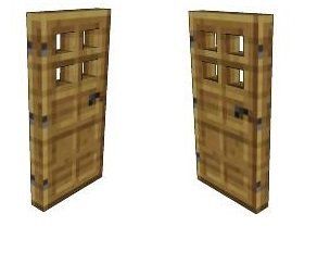 Minecraft Wooden Door 2pk. Paper Craft: Toys & Games
