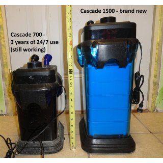 Cascade 1000 Canister Filter for up to 100 Gallon Aquariums, 265gph : Pet Supplies