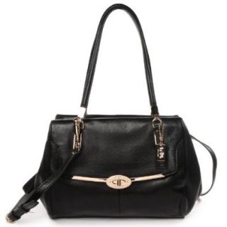 Coach Madison Small Madeline East/west Satchel (Silver/ Black): Handbags: Shoes