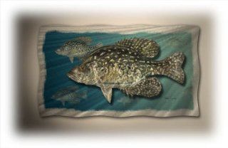 Shop 38x22 crappie freshwater fish metal wall art, modern home decor, wall sculpture at the  Home Dcor Store. Find the latest styles with the lowest prices from ASH CARL DESIGNS