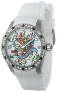 Christian Audigier Unisex INT 302 Intensity Graceful Bird Stainless Steel Watch: Watches