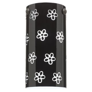 Ambiance Cased Glass Shade with Engraved Wildflower Pattern