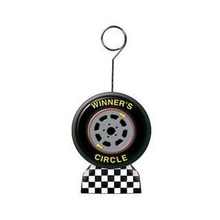 DDI   Checkered Flag/Racing Tire Photo/Balloon Holder (Cases of 78 items)   Childrens Party Decorations