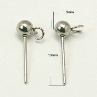 DIY Jewelry Making:24pcs of 304 Stainless Steel Earstud Components
