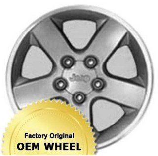 JEEP GRAND CHEROKEE 17X7.5 5 SPOKE Factory Oem Wheel Rim  MACHINED LIP GREY   Remanufactured: Automotive