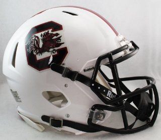 South Carolina Gamecocks Riddell Speed Revolution Full Size NCAA Authentic Football Helmet  Sports Related Collectible Full Sized Helmets  Sports & Outdoors
