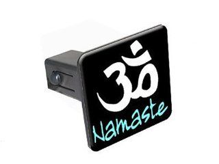 Namaste Om Aum Yoga   1 1/4 inch (1.25") Tow Trailer Hitch Cover Plug Insert Truck Pickup RV: Automotive