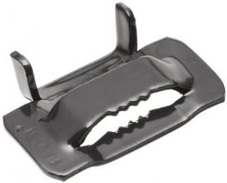BAND IT Buckles C25699 D900 3/4" Wide, 0.70" Thick, 201/301 Stainless Steel COLOR IT Black Polyester Coated Ear Lokt Buckle (100 Per Box): Bar Clamps: Industrial & Scientific