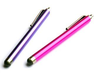 Bargains Depot Purple/Pink 2 pack of SENSITIVE / CONDUCTIVE HYBRID FIBER TIP Capacitive Stylus/styli Universal Touch Screen Pen for Cell Phone/Tablet : HP TouchPad 9.7 // HP TouchPad FB355UA#ABA // HP TouchPad FB356UA#ABA // HP TouchPad FB356UT#ABA // HP 