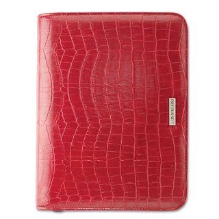 Day Runner Crocodile Embossed Vinyl Refillable Planner, Zipper, Size 4, 5.50 x 8.50 Inches, Red (301 0213)  Appointment Books And Planners 