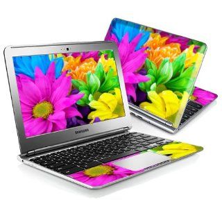 MightySkins Protective Skin Decal Cover for Samsung Chromebook 11.6" screen XE303C12 Notebook Sticker Skins Colorful Flowers: Computers & Accessories