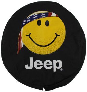 Genuine Jeep Accessories 82208686AD Cloth Spare Tire Cover with Smiley Face Logo: Automotive
