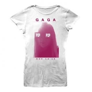 Lady Gaga Ooh La La Juniors S/S T Shirt In White, Size: Medium, Color: White: Clothing