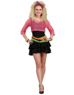 80S Groupie Adult Costume Adult Womens Costume: Clothing