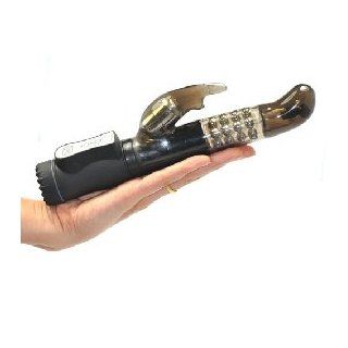 Vibrating Waterproof Rabbit Vibrator 36 Functions Black: Health & Personal Care