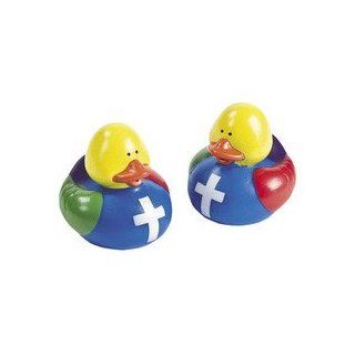 12 ct   Colors of Faith Rubber Duck Ducky Duckies: Toys & Games