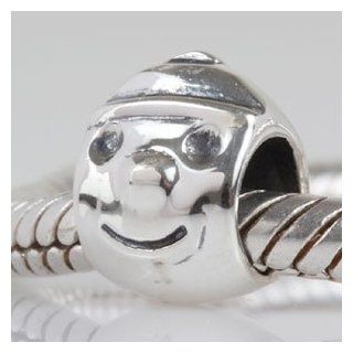 Smile Boy Authentic 925 Sterling Silver Charm Fits Pandora Charm Chamilia Biagi Troll Beads Europen Style Bracelets Jewelry