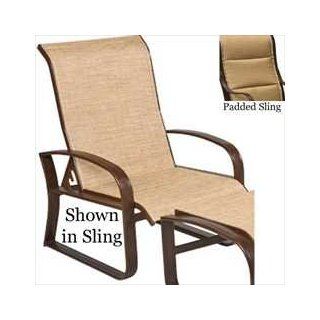 Martinique Padded Sling Adjustable Lounge Chair   Aluminum Patio Furniture : Patio, Lawn & Garden