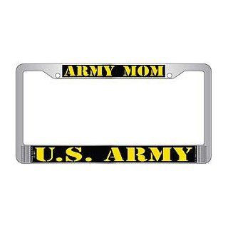 US Armed Forces Military Metal License Plate Frame   Army Mom United States Army: Automotive