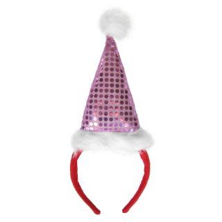 Purple Sequin Santa Hat Headband ~ Christmas Xmas Costume Accessories: Toys & Games