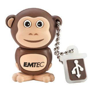 EMTEC Animal Series 4 GB USB 2.0 Flash Drive, Monkey: Computers & Accessories