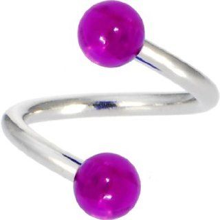 Spiral Twister   Magenta Magic Belly Button Ring: Belly Button Piercing Rings: Jewelry
