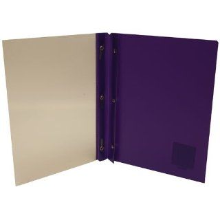 Purple with Clear 9x12 Cover Report Covers with Clips for 3 Hole Punch   Sold individually : Business Report Covers : Office Products