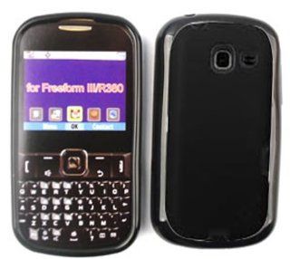 For Samsung Freeform Iii Comment R380 Black Clear Hard Shell Rubberized Skin Accessories Cell Phones & Accessories
