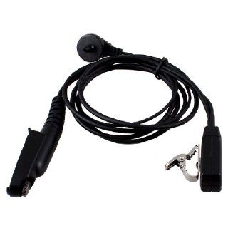 Single Side Earphone w PPT Microphone for Motorola GP328 Radio: Cell Phones & Accessories
